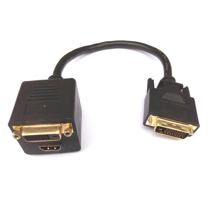 Splitter DVI σε HDMI και DVI Aculine AD-039 | Επέκτασης Εικόνας | elabstore.gr