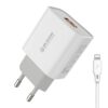 Φορτιστής Σπιτιού 18W WK WP-U57, με καλώδιο Lightning Λευκό | eLabstore.gr Φορτιστής Σπιτιού 18W WK WP-U57, με καλώδιο Lightning Λευκό | Φόρτιση | elabstore.gr