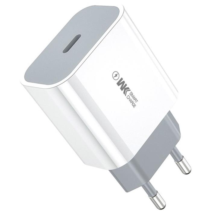 Φορτιστής Σπιτιού PD 20W WK WP-U55 1 Θέσης Λευκό | eLabstore.gr Φορτιστής Σπιτιού PD 20W WK WP-U55 1 Θέσης Λευκό | Φόρτιση | elabstore.gr