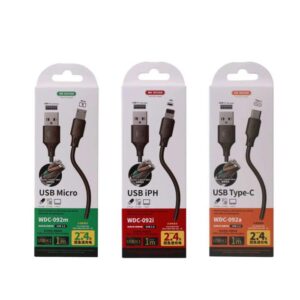 Καλώδιο Φόρτισης WK WDC-092 USB σε Micro USB 1m Μαύρο | Καλώδια | elabstore.gr