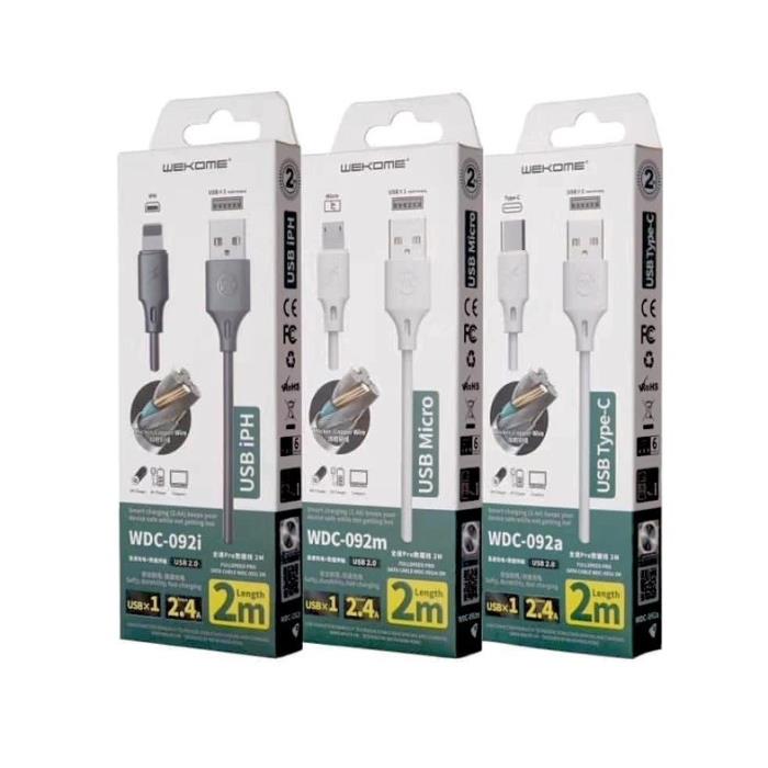 Καλώδιο Φόρτισης WK WDC-092 USB σε Micro USB 2m Λευκό | eLabstore.gr Καλώδιο Φόρτισης WK WDC-092 USB σε Micro USB 2m Λευκό | Καλώδια | elabstore.gr