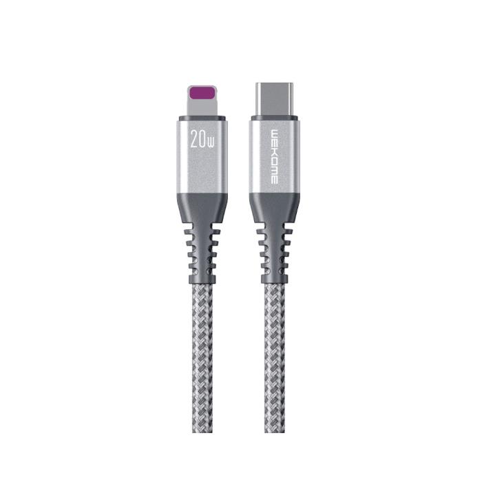 Καλώδιο Φόρτισης WK WDC-171 USB-C σε Lightning PD 20W 1m Ασημί | eLabstore.gr Καλώδιο Φόρτισης WK WDC-171 USB-C σε Lightning PD 20W 1m Ασημί | Καλώδια | elabstore.gr
