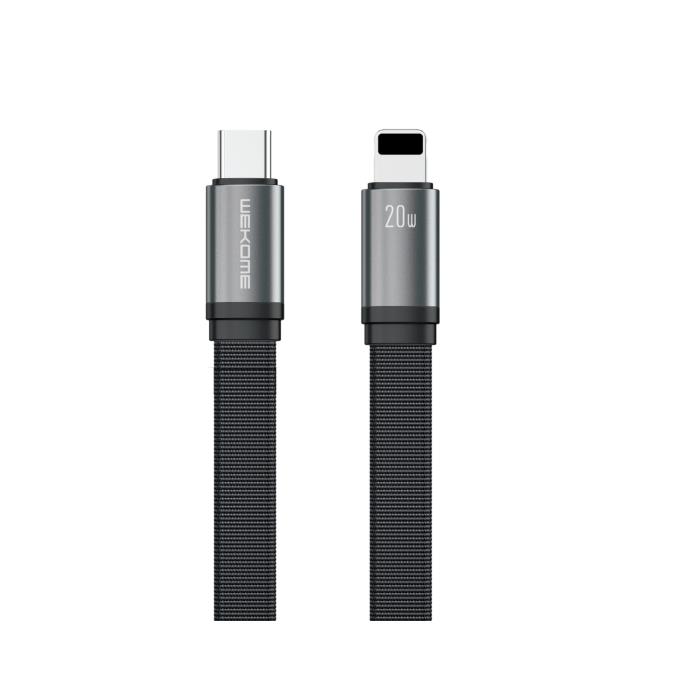 Καλώδιο Φόρτισης WK WDC-155 USB-C σε Lightning PD 20W 1.2m Μαύρο | eLabstore.gr Καλώδιο Φόρτισης WK WDC-155 USB-C σε Lightning PD 20W 1.2m Μαύρο | Καλώδια | elabstore.gr