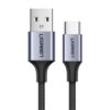 Καλώδιο Φόρτισης UGREEN US288 60126 USB σε USB-C 1m Μαυρό | Καλώδια | elabstore.gr
