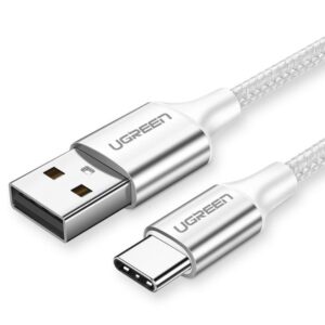 Καλώδιο Φόρτισης UGREEN US288 60133 USB σε USB-C 2m Ασημί | Καλώδια | elabstore.gr