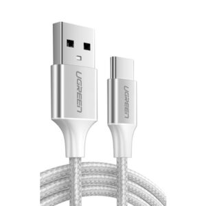 Καλώδιο Φόρτισης UGREEN US288 60133 USB σε USB-C 2m Ασημί | Καλώδια | elabstore.gr