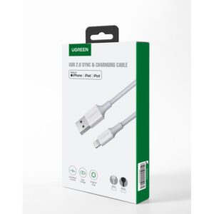 Καλώδιο Φόρτισης UGREEN US155 20728 USB σε Lightning 1m Λευκό | eLabstore.gr Καλώδιο Φόρτισης UGREEN US155 20728 USB σε Lightning 1m Λευκό | Καλώδια | elabstore.gr