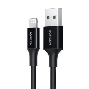 Καλώδιο Φόρτισης UGREEN US155 80822 USB σε Lightning 1m Μαυρό | Καλώδια | elabstore.gr