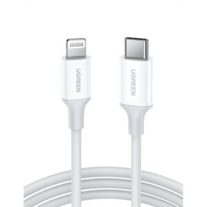 Καλώδιο Φόρτισης UGREEN US171 10493 USB-C σε Lightning PD 18W 1m Λευκό | Καλώδια | elabstore.gr