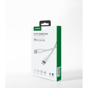 Καλώδιο Φόρτισης UGREEN US171 10493 USB-C σε Lightning PD 18W 1m Λευκό | Καλώδια | elabstore.gr