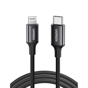 Καλώδιο Φόρτισης UGREEN US171 60751 USB-C σε Lightning PD 18W 1m Μαυρό | Καλώδια | elabstore.gr