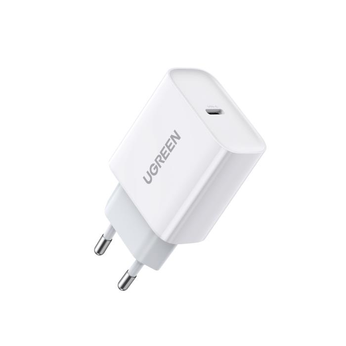 Φορτιστής Σπιτιού PD 20W UGREEN CD137 60450 1 Θέσης Λευκό | eLabstore.gr Φορτιστής Σπιτιού PD 20W UGREEN CD137 60450 1 Θέσης Λευκό | Φόρτιση | elabstore.gr