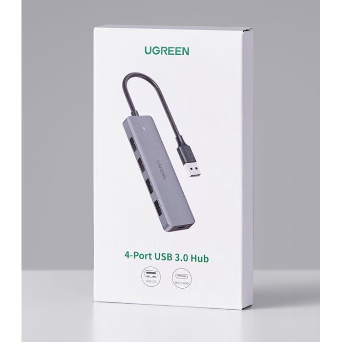 USB-C 3.0 Hub 4 Θέσεων UGREEN CM219 70336 Γκρί | eLabstore.gr USB-C 3.0 Hub 4 Θέσεων UGREEN CM219 70336 Γκρί | Περιφερειακά | elabstore.gr