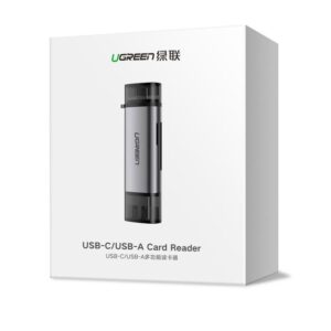 Card Reader USB-C/USB UGREEN CM185 50706 SD/TF Γκρί | eLabstore.gr Card Reader USB-C/USB UGREEN CM185 50706 SD/TF Γκρί | Περιφερειακά | elabstore.gr