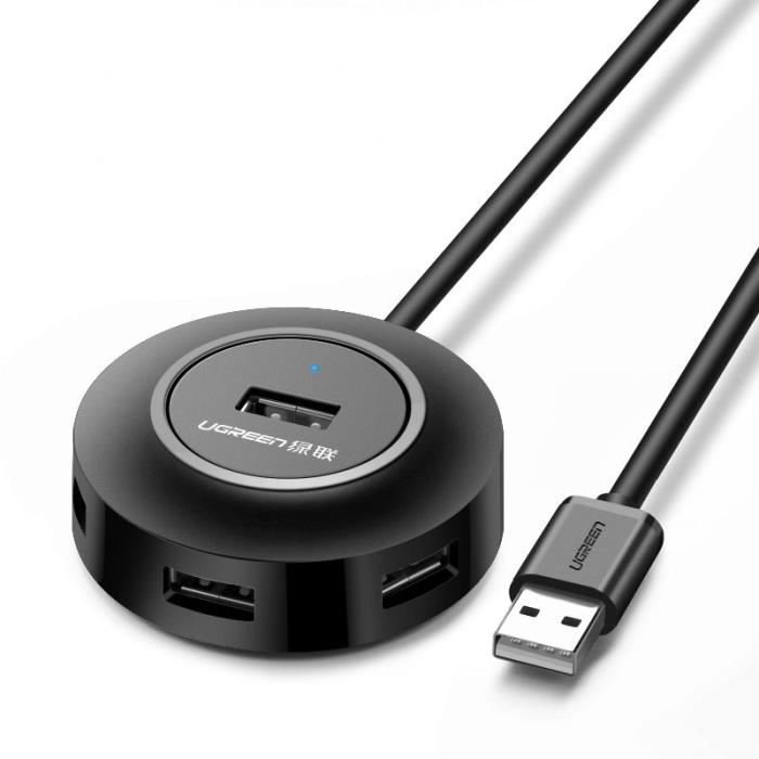 USB 2.0 Hub 4 Θέσεων UGREEN CR106 20277 Μαύρο | eLabstore.gr USB 2.0 Hub 4 Θέσεων UGREEN CR106 20277 Μαύρο | Περιφερειακά | elabstore.gr