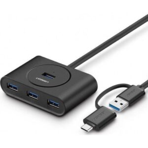 USB-C/USB Hub UGREEN CR113 40850 Μαύρο | Περιφερειακά | elabstore.gr