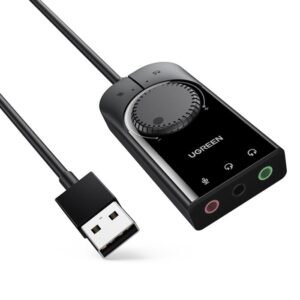 Κάρτα ήχου USB UGREEN CM129 40964 , με Ρυθμιστή Έντασης | Αναβάθμιση | elabstore.gr