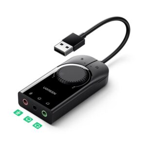 Κάρτα ήχου USB UGREEN CM129 40964 , με Ρυθμιστή Έντασης | Αναβάθμιση | elabstore.gr