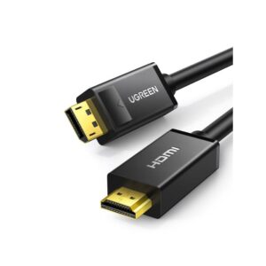 Καλώδιο DP σε HDMI M/M 4K/30Hz UGREEN DP101 10238 1m Μαύρο | Εικόνας | elabstore.gr