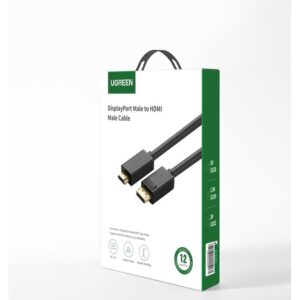 Καλώδιο DP σε HDMI M/M UGREEN DP101 10202 2m Μαύρο | Εικόνας | elabstore.gr