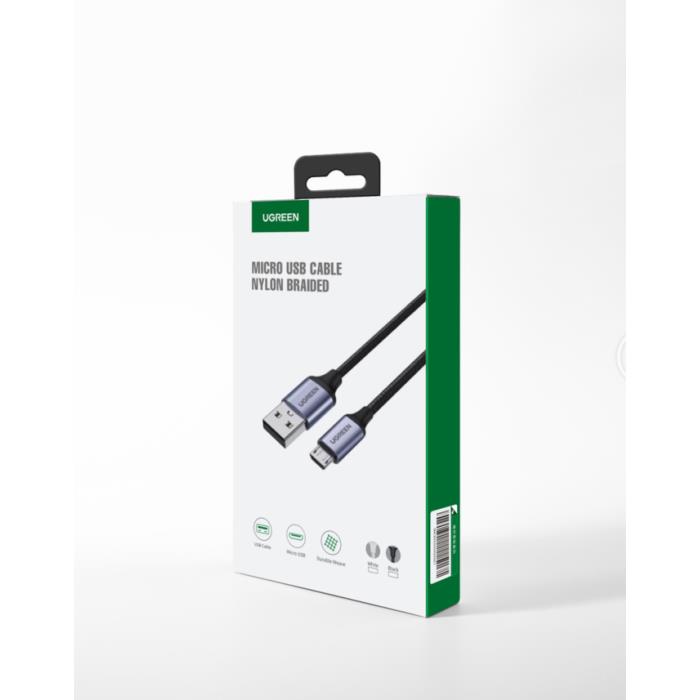 Καλώδιο Φόρτισης UGREEN US290 60151 USB σε Micro USB 1m Ασημί | eLabstore.gr Καλώδιο Φόρτισης UGREEN US290 60151 USB σε Micro USB 1m Ασημί | Καλώδια | elabstore.gr