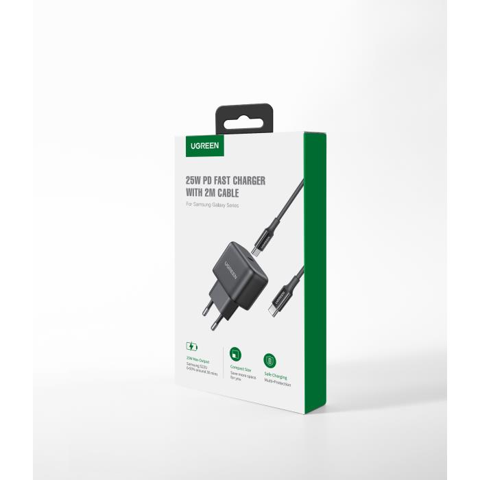 Φορτιστής Σπιτιού PD 20W UGREEN CD250 50581 ,με καλώδιo USB-C Μαύρο | eLabstore.gr Φορτιστής Σπιτιού PD 20W UGREEN CD250 50581 ,με καλώδιo USB-C Μαύρο | Φόρτιση | elabstore.gr