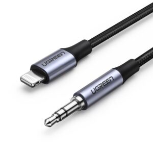 Αντάπτορας Lightning σε 3.5mm M/M UGREEN US315 70509 Μαύρο 1m | Αξεσουάρ | elabstore.gr