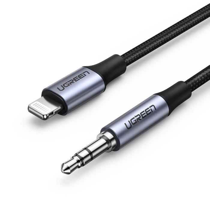 Αντάπτορας Lightning σε 3.5mm M/M UGREEN US315 70509 Μαύρο 1m | eLabstore.gr Αντάπτορας Lightning σε 3.5mm M/M UGREEN US315 70509 Μαύρο 1m | Αξεσουάρ | elabstore.gr
