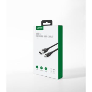 Καλώδιο Φόρτισης UGREEN US289 60141 USB σε Micro Usb 1m Λευκό | Καλώδια | elabstore.gr