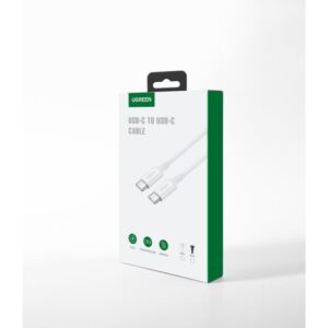 Καλώδιο Φόρτισης UGREEN US264 60518 USB-C σε USB-C PD 60W 1m Λευκό | Καλώδια | elabstore.gr