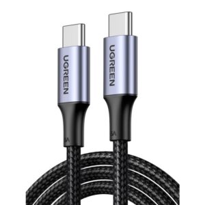 Καλώδιο Φόρτισης UGREEN US316 70427 USB-C σε USB-C PD 100W 1m Μαύρο | Καλώδια | elabstore.gr