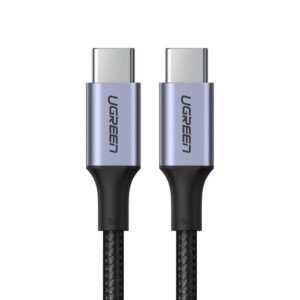 Καλώδιο Φόρτισης UGREEN US316 70429 USB-C σε USB-C PD 100W 2m Μαύρο | Καλώδια | elabstore.gr