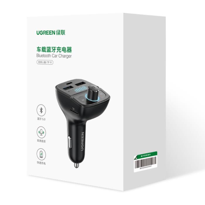 FM Transmitter με BΤ UGREEN CD229 80910 και φορτιστής αυτοκινήτου | eLabstore.gr FM Transmitter με BΤ UGREEN CD229 80910 και φορτιστής αυτοκινήτου | Αξεσουάρ | elabstore.gr