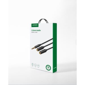 Καλώδιο Ήχου 3.5mm σε 2x3.5mm M/F UGREEN AV141 30620 0.2m Μαύρο | eLabstore.gr Καλώδιο Ήχου 3.5mm σε 2x3.5mm M/F UGREEN AV141 30620 0.2m Μαύρο | Ήχου | elabstore.gr