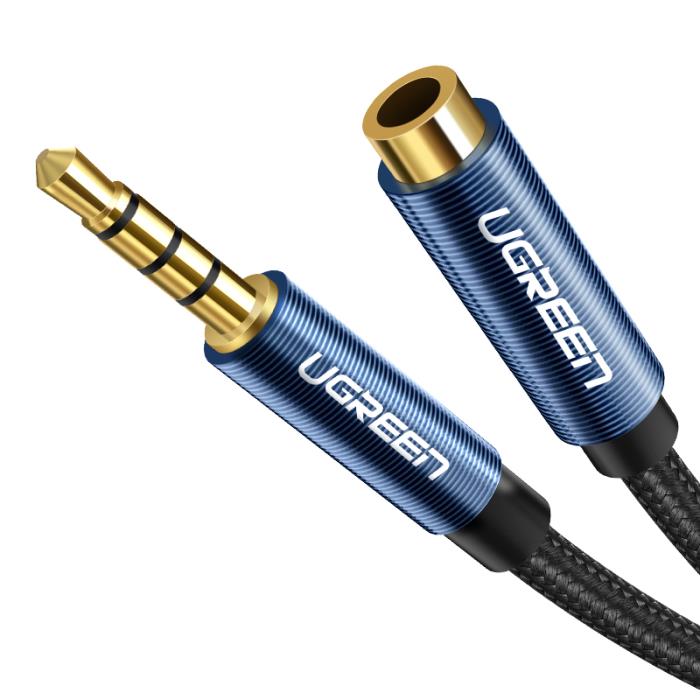 Καλώδιο Ήχου 3.5mm M/F UGREEN AV118 40672 0.5m Μαύρο | Ήχου | elabstore.gr