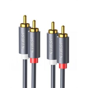 Καλώδιο Ήχου 2xRCA M/M UGREEN AV104 30747 1m Μαύρο | Ήχου | elabstore.gr