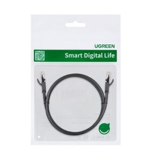 Καλώδιο Δικτύου UTP CAT6 UGREEN NW102 50173 1m Flat Μαύρο | Δικτύου | elabstore.gr