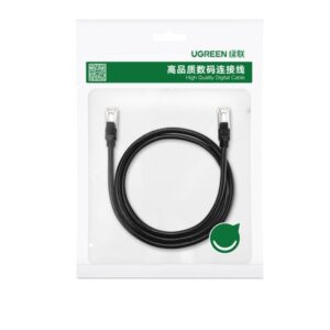 Καλώδιο Δικτύου UTP CAT6 UGREEN NW101 50183 0.5m Flat Pure Copper Μαύρο | Δικτύου | elabstore.gr