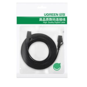 Καλώδιο Δικτύου U/FTP CAT7 UGREEN NW106 11267 20m Flat Pure Copper Μαύρο | Δικτύου | elabstore.gr