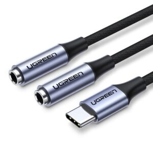 Αντάπτορας ήχου USB-C σε 2x3.5mm M/F UGREEN AV144 30732 | Αξεσουάρ | elabstore.gr