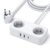 Πολύπριζο Ασφαλείας 2 Θέσεων UGREEN CD280 50683 και 3 Θέσεις Φόρτισης PD 30W | Φόρτιση | elabstore.gr