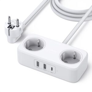 Πολύπριζο Ασφαλείας 2 Θέσεων UGREEN CD280 50683 και 3 Θέσεις Φόρτισης PD 30W | Φόρτιση | elabstore.gr
