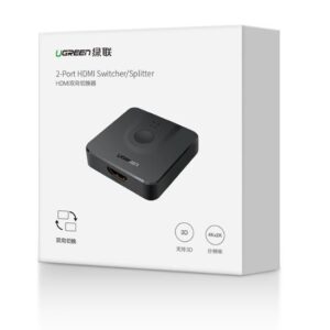 HDMI Switch/Splitter Αμφίδρομο 2 θέσεων UGREEN CM217 50966 4K/60Hz | Επέκτασης Εικόνας | elabstore.gr