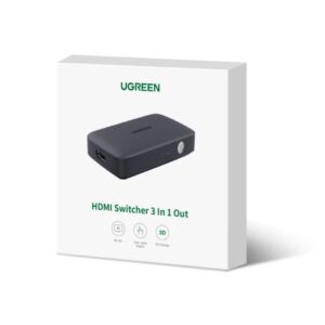 HDMI Switch 3 θέσεων 4K/30Hz UGREEN CM332 80125, με Micro USB τροφοδοσία | eLabstore.gr HDMI Switch 3 θέσεων 4K/30Hz UGREEN CM332 80125, με Micro USB τροφοδοσία | Επέκτασης Εικόνας | elabstore.gr