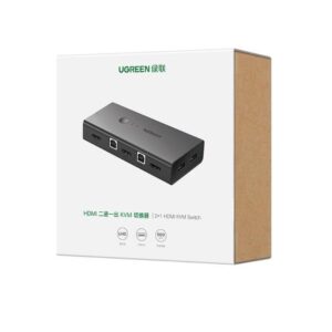 KVM Switch 2 θέσεων USB/HDMI UGREEN CM200 50744 | Επέκτασης Εικόνας | elabstore.gr