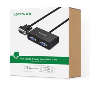 VGA Splitter UGREEN 20918 1PC σε 2 οθόνες | eLabstore.gr VGA Splitter UGREEN 20918 1PC σε 2 οθόνες | Επέκτασης Εικόνας | elabstore.gr