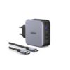 Φορτιστής Σπιτιού GaN 140W UGREEN CD289 90549 3 Θέσεων, με καλώδιο USB-C Μαύρο | Φόρτιση | elabstore.gr