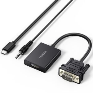 Μετατροπέας VGA to HDMI UGREEN CM513 50945,με USB-C τροφοδοσία | Μετατροπείς | elabstore.gr