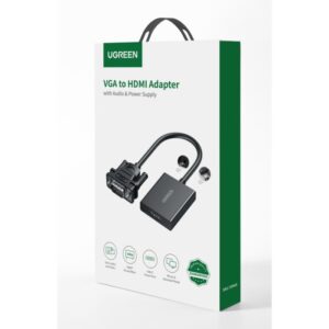 Μετατροπέας VGA to HDMI UGREEN CM513 50945,με USB-C τροφοδοσία | Μετατροπείς | elabstore.gr