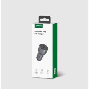 Φορτιστής Αυτοκινήτου PD 40W UGREEN CD213 70594 2 Θέσεων Γκρί | Φόρτιση | elabstore.gr